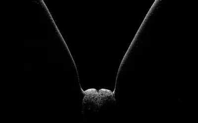 Erotic paintings — Black and white nude