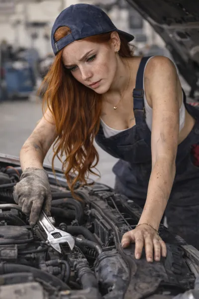 Female auto mechanic — Girl