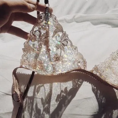 Girl in lingerie aesthetic — Lace lingerie