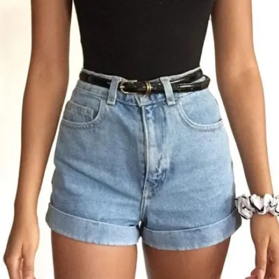 High waisted shorts — Denim shorts