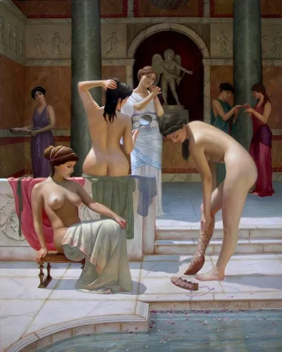 Bruno vepkhvadze paintings rome — Antique erotica