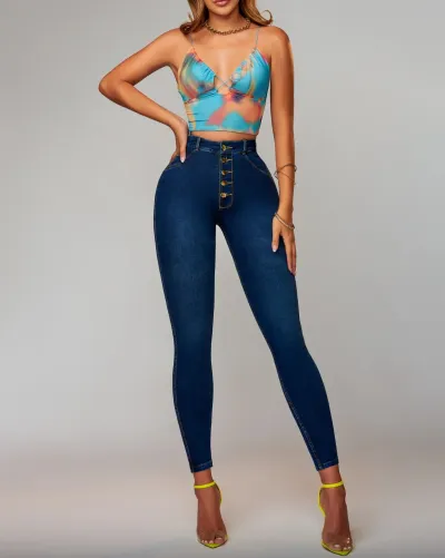 Women's high waist jeans