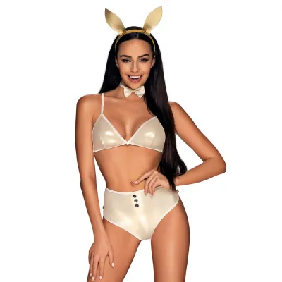 Sexy neo golds bunny play costume