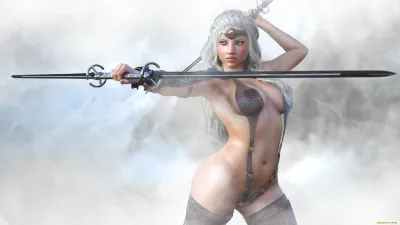 Sexy warrior — Naked warrior women