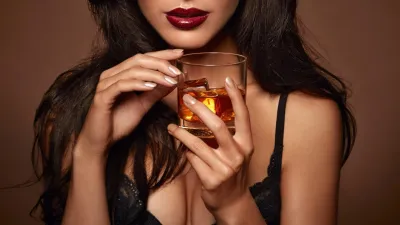 Girl with a glass