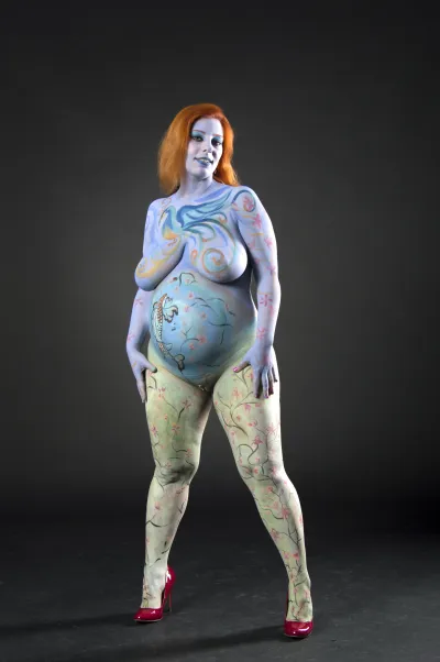 Nude body painting — Bodypainting