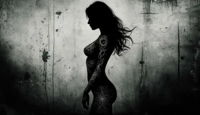 Silhouette of girls — Beautiful silhouettes