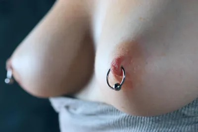 Pierced nipples — Nipple piercing porn