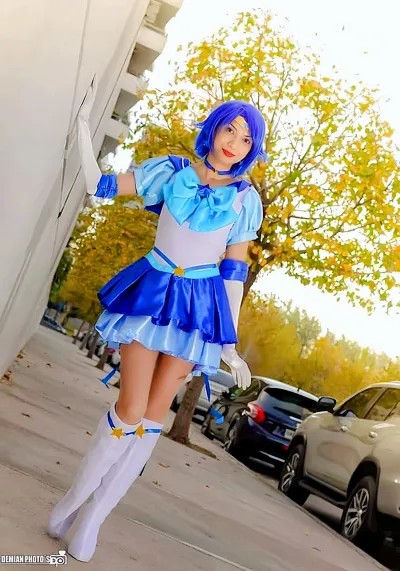Sailor moon cosplay — ami mizuno sailor mercury dark mercury