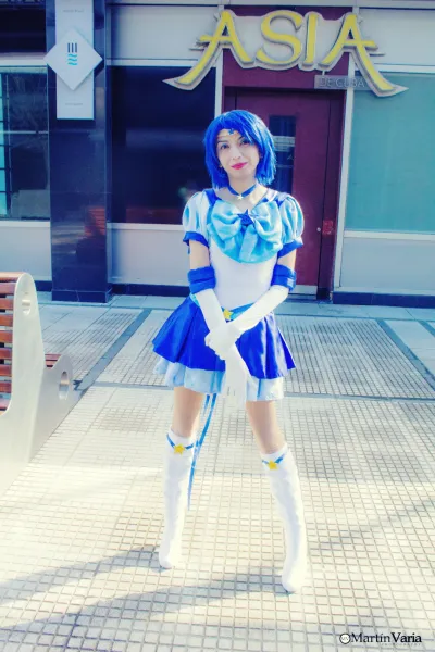 Sailor moon cosplay — ami mizuno sailor mercury dark mercury