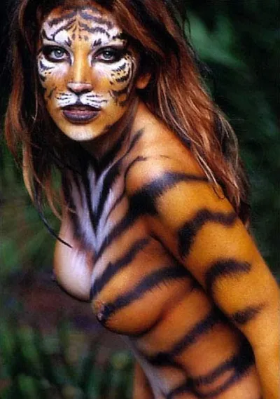 Tigress makeup — Tigress woman