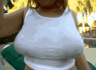 Erotica — Big tits in a wet T-shirt