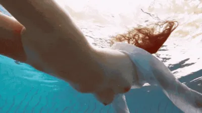 Naked girls in the water