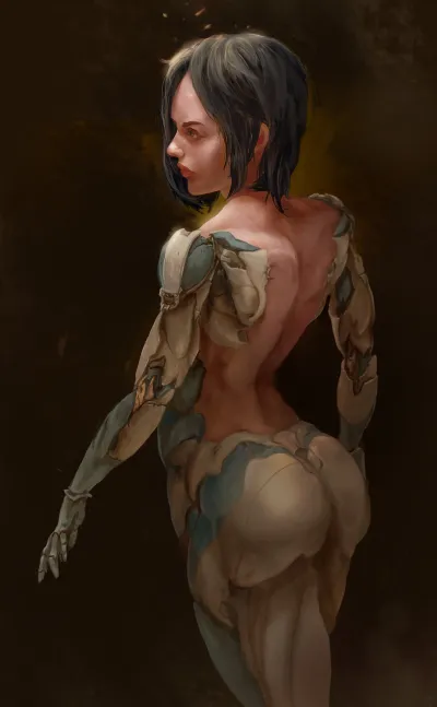 Cyborg girl — Cyborg girl art erotica