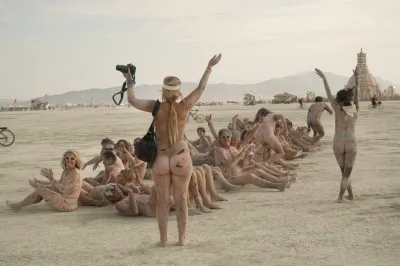 Naked at burningman — burning man festival nudes