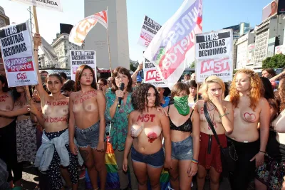 Naked protests — Naked street festival
