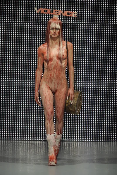 Naked fashion charlie le mindou — Naked women on the catwalk