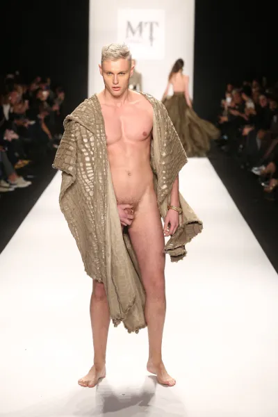 Men's fashion — Naked women on the catwalk