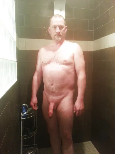 Naked mature men in a bathhouse — Porn