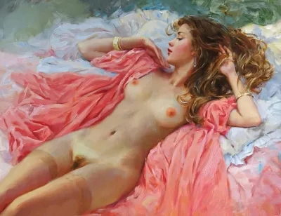 Konstantin razumov models — Naked women in paintings