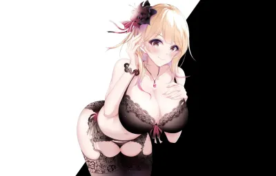 Sexy anime girl — Anime in lingerie