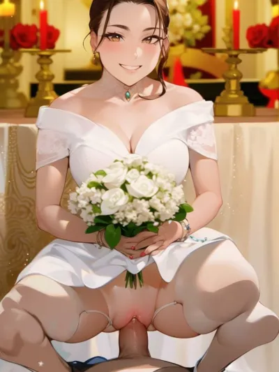 Wedding dress — Hentai bride